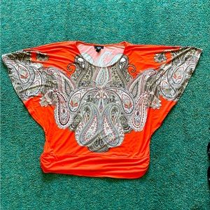Alfani woman’s Dolman short sleeve XL top